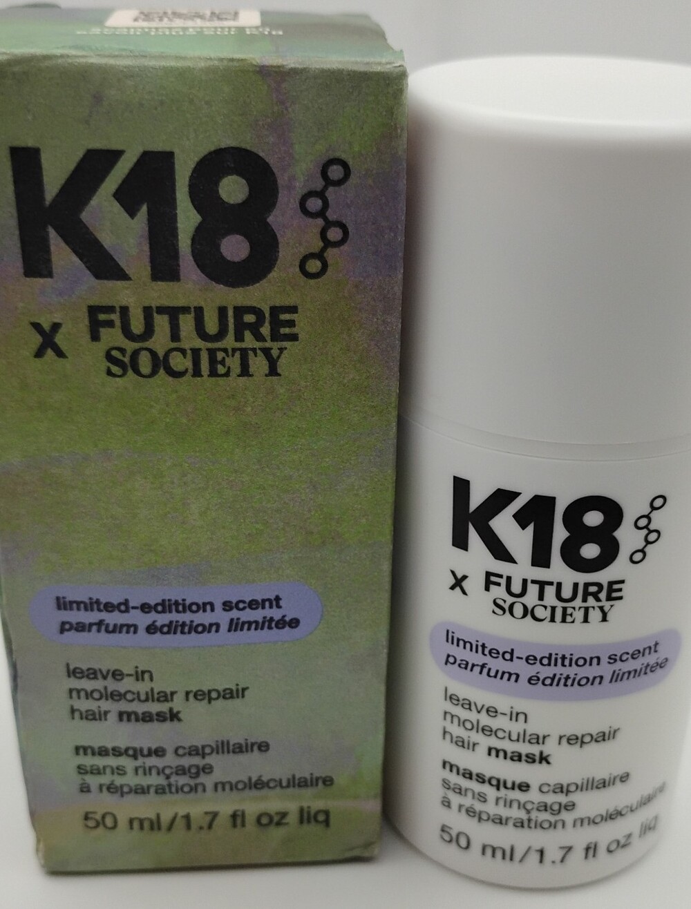 K18 x Future Society Limited-Edition Leave-In Molecular Repair Hair Mask – BNIBK